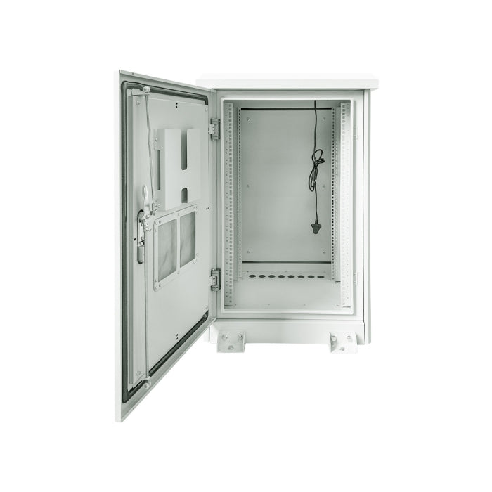 18U 600mm Deep Outdoor Cabinet with 2 fans