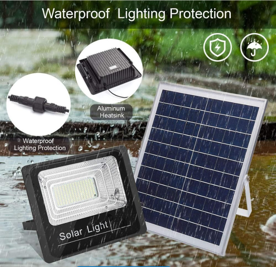 Pack of 4 - Solar 50W LED Flood Light with remote control