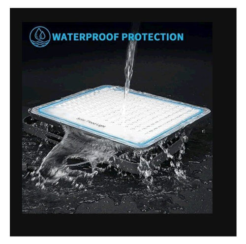 400W Solar Powered LED Flood Light With Panel & Remote-IP66